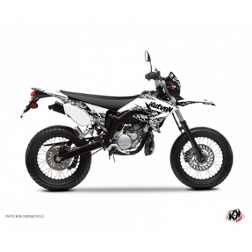 KIT DECO AUTOCOLLANT/STICKER 50 A BOITE PREDATOR BLANC POUR MBK 50 XLIMIT 2007>2011/YAMAHA 50 DT 2007>2011 -KUTVEK- 3700948179529