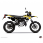 KIT DECO AUTOCOLLANT/STICKER 50 A BOITE REPLICA JAUNE POUR YAMAHA 50 DT 2007>2011 -KUTVEK- 3700948179642