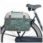 SAC A MAIN VELO BASIL BOHEME 18L VERT FORET FIXATION RAPIDE HOOK-ON SUR PORTE BAGAGE AVANT/ARRIERE (44x17x31cm) 8715019180064