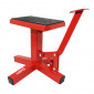 LEVE/PONT MOTO CROSS P2R STAND A PEDALE ACIER ROUGE (HAUTEUR min 320mm/max 400mm) 3700948195550