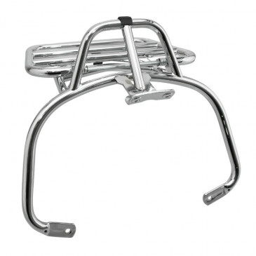 PORTE BAGAGE ARRIERE ORIGINE PIAGGIO 50-125 VESPA LX 2005>2012, VESPA S 2007> CHROME -656106-