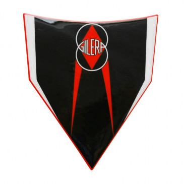 DECAL- REAR MUDGUARD "PIAGGIO GENUINE PART" 50 GILERA SMT/RCR 2013> WHITE/RED -2H000920-