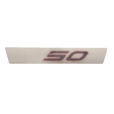 DECAL- "50" "PIAGGIO GENUINE PART" APRILIA 50 SX, RX -899391-