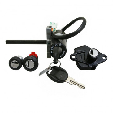 LOCK KIT- "PIAGGIO GENUINE PART" APRILIA 125-250-300-400-500 ATLANTIC 2003> -AP8104418-