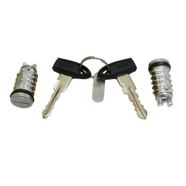 LOCK KEY SET (2 KEYS) "PIAGGIO GENUINE PART" 50 TYPHOON 2010>/APRILIA 50 SR MOTARD 2010>, SPORT CITY-ONE -860193-