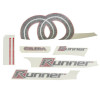 STICKERS KIT- "PIAGGIO GENUINE PART" 125 GILERA RUNNER 2002 -577973-