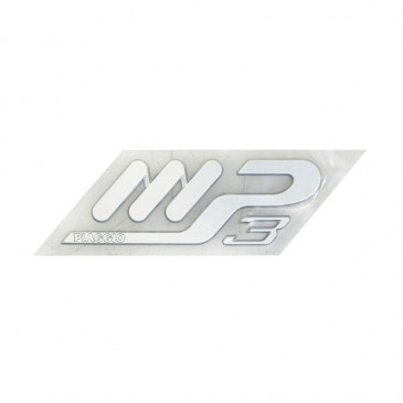 DECAL- REAR COWL "MP3" "PIAGGIO GENUINE PART" 125-250-400 MP3 -653044-