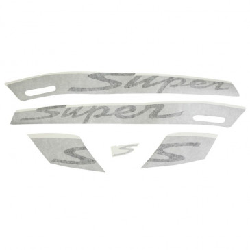 AUTOCOLLANT/STICKER/KIT DECORS "SUPER" ORIGINE PIAGGIO 300 VESPA GTS -672063-