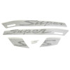 AUTOCOLLANT/STICKER/KIT DECORS "SUPER" ORIGINE PIAGGIO 300 VESPA GTS -672063-