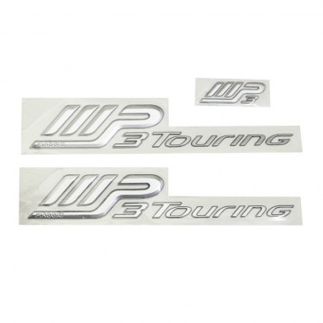 DECAL- REAR COWL "MP3 TOURING" "PIAGGIO GENUINE PART" PIAGGIO 250 MP3 2008>, 300-400-500 MP3 2011> -673874-