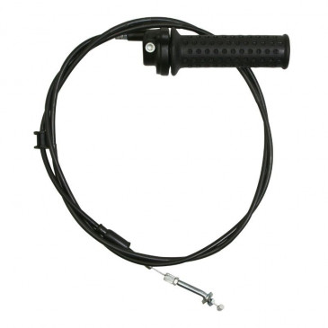 CABLE/COMMANDE/TRANSMISSION DE GAZ+MANCHON/POIGNEE ORIGINE PIAGGIO 125 ZIP 4T 2005< -CM060928-