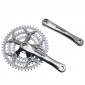 CHAINSET FOR ROAD BIKE- STRONGLIGHT 9/10 Speed IMPACT ECO -SILVER- 170mm 48-38-28 (TAPERED SQUARE 115mm) 3700223708147