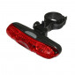 ECLAIRAGE VELO A PILE ARRIERE SUR TIGE DE SELLE NEWTON FLASH 5 LEDS 3 FONCTIONS NOIR LIVRE AVEC 2 PILES AAA 3700948070727