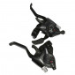 LEVIER/MANETTE VTT PATIN P2R 3x7V. NOIR ALU V-BRAKE COMPATIBLE SHIMANO (PAIRE) 3700948083710