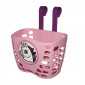 FRONT BASKET-FOR CHILD- P2R LADY PINK - FASTENING ON HANDLEBAR WITH STRAPS 3700948075012