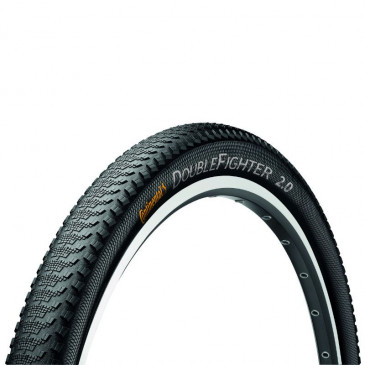 TYRE FOR MTB - 27.5 X 2.00 CONTINENTAL DOUBLE FIGHTER BLACK -RIGID-(50-584) (650B) 4019238709872