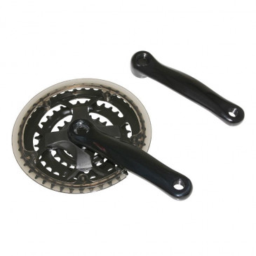 CHAINSET FOR MTB- P2R 7/8 Speed BLACK 150mm 42-32-22 WITH CHAIN GUARD (BOTTOM BRACKET 118-122mm) 3700948075258