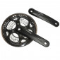 CHAINSET FOR MTB- SUNRACE 7/8 Speed M3 -ALUMINIUM- BLACK 170mm 48-38-28 - BB 122mm - WITH CHAIN GUARD 4710944249682