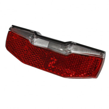 TAIL LIGHT - FOR EBIKE - ON CARRIER- AXA BLUELINE STEADY -CENTRES 80mm (COMPATIBLE WITH DYNAMO) BLACK (4 mn LIGHT WHEN STOPPED) 3379399396160