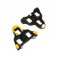 CALE PEDALE P2R COMPATIBLE SHIMANO ROUTE SPD-SL MOBILE 6° NOIR/JAUNE (PAIRE) 3700948269527