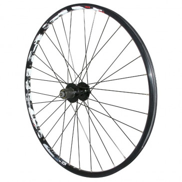 ROUE VTT DISQUE BLOCAGE 27.5" KARMA ARRIERE NOIR MOYEU VELOX 6 TROUS CASSETTE TYPE SHIMANO 11/10/9V 32 RAYONS JANTE 21C 3660429047481