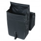 SACOCHE ARRIERE VELO DOUBLE BASIL URBAN DRY 50L NOIR 100% WATERPROOF (36x17x42cm) - FIXATION SUR PORTE BAGAGE 8715019176593