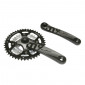 CHAINSET FOR MTB- SUNRACE 7/8/9 Speed M9 -ALUMINIUM- BLACK 175mm 44-32-22 (BOTTOM BRACKET 122.5mm) 4710944250756