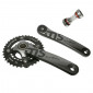 CHAINSET FOR MTB- SUNRACE 10 Speed MS10 -ALUMINIUM- BLACK 175mm 40-30-22 INTEGRATED WITH CUPS 4710944250725