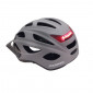 CASQUE VELO CITY ADULTE POLISPORT CITYGO GRIS MAT TAILLE 52-59 SYSTEM QUICK LOCK AVEC LUMIERE INTEGREE 5604415085796