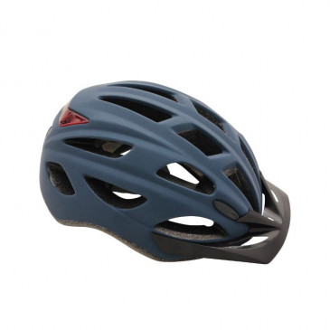 CASQUE VELO CITY ADULTE POLISPORT CITYGO BLEU FONCE MAT TAILLE 58-61 SYSTEM QUICK LOCK AVEC LUMIERE INTEGREE 5604415085833