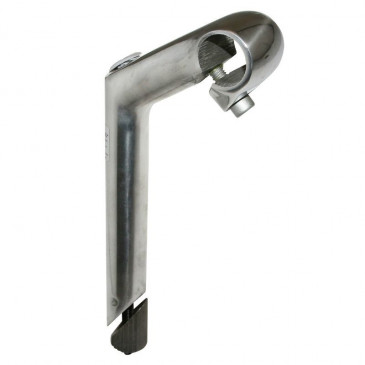 QUILL STEM FOR ROAD BIKE/MTB- QUILL STEM- Ø25,4 SILVER L80mm FOR BAR Ø25,4mm (stem tube L 180mm) 4016538094929