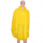 RAIN PONCHO - ADULT - P2R PVC YELLOW - WITH HOOD+ CARRYING BAG - HIGH QUALITY 3700948097601