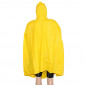 RAIN PONCHO - ADULT - P2R PVC YELLOW - WITH HOOD+ CARRYING BAG - HIGH QUALITY 3700948097601