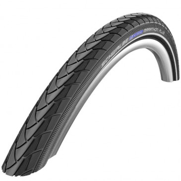 PNEU VTC URBAIN 700 X 28 SCHWALBE MARATHON PLUS NOIR TR (28-622) RENFORT 5mm FLANC REFLEX COMPATIBLE VAE 4026495850155