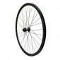 ROUE GRAVEL / ROUTE DISQUE 700 PULSE 19 AVANT MOYEU ROULEMENT CENTERLOCK NOIR TUBELESS READY AXE TRAVERSANT 12/100mm JANTE 19C 32 RAYONS ACIER NOIR 3660429017279