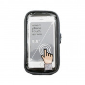 SMARTPHONE BAG FOR BICYCLE - BASIL - VELCRO TAPE FASTENING - DARK GREY 1L ( OVERSIZE STRAPS) 8715019177491