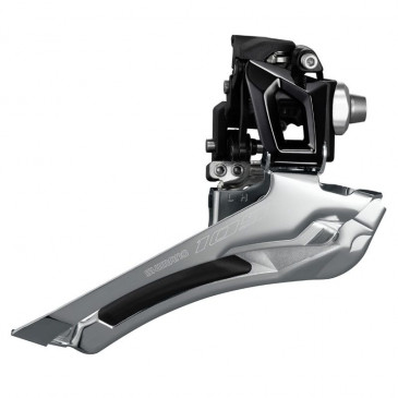 DERAILLEUR-FRONT-FOR ROAD BIKE- SHIMANO 11SPEED. 105 R7000 - BRAZE ON - DOUBLE - BLACK 4524667896609