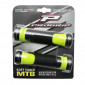 POIGNEE VTT PROGRIP 997 DOUBLE DENSITE OPEN END AVEC LOCK ON NOIR/JAUNE 130mm (LIVRE AVEC EMBOUTS) (PAIRE) 0801766091192