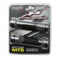 POIGNEE VTT PROGRIP 997 DOUBLE DENSITE OPEN END AVEC LOCK ON NOIR/GRIS 130mm (LIVRE AVEC EMBOUTS) (PAIRE) 0801766091246