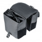 DOUBLE BAG FOR BICYCLE -REAR- BASIL GO 32L GREY - ON CARRIER WITH VELCRO TAPES - COMPATIBLE MIK SYSTEM 8715019177644