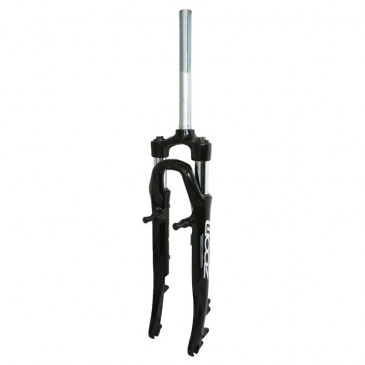 FORK- FOR TREKKING BIKE 28 " ZOOM 730 ALUMINIUM- COIL - BLACK- TRAVEL: 50mm , THREADED STEERER Ø 1"1/8-25.4 INNER . STEERER SIZE : 240/75.FOR Disc brake or V brake. 3700948106372