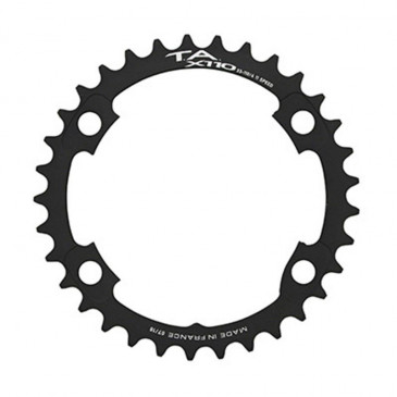 PLATEAU ROUTE 4BRA D.110 POUR SHIMANO ULTEGRA R8000 / 6800 TA X110 38DTS INTERIEUR COMPATIBLE TIAGRA 4700/105 5800+R7000/DURA ACE 9000+9100 NOIR 11V. 3662458006354