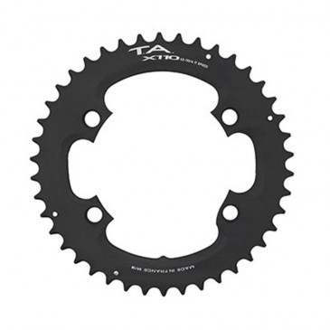 PLATEAU ROUTE 4BRA D.110 POUR SHIMANO ULTEGRA R8000 / 6800 TA X110 49DTS EXTERIEUR COMPATIBLE SHIMANO 105 5800+R7000/DURA ACE 9000+9100 NOIR 11V. (PENSER A COMMANDER LE KIT INTRAVIS CORRESPONDANT) 3662458006408