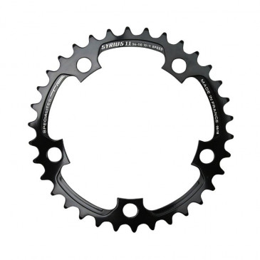 PLATEAU ROUTE 5BRA D.74 TA ZELITO 24DTS TRIPLE INTERIEUR NOIR ALU 7075 TYPE SHIMANO 9/10V. 3662458001106