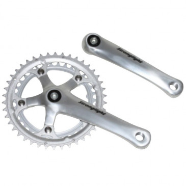 CHAINSET FOR ROAD BIKE- STRONGLIGHT 9/10 Speed IMPACT -SILVER- 155mm 42-34 (TAPERED SQUARE 107mm) 3700223709229