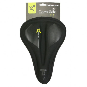 COUVRE SELLE VELO NEWTON GEL MEMOIRE DE FORME NOIR (270x195mm) 3700948112885