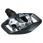 PEDALE VTT AUTOMATIQUE SHIMANO PD-ED500 DOUBLE ENCLENCHEMENT AVEC PLATEFORME NOIR AVEC CALES (PAIRE) 4524667689331