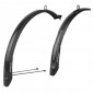 MUDGUARD FOR URBAN/TREKKING- - ON STAYS- 26/28'' POLISPORT EXPANDER BLACK Wd 46mm (PAIR) ADJUSTABLE LENGTH - COMPATIBLE V/BRAKE/DISC 5604415086090