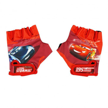 GANTS VELO COURT ENFANT DISNEY CARS ROUGE (PAIRE SUR CARTE) 5902308590441