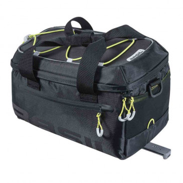 SACOCHE ARRIERE VELO TRUNKBAG BASIL MILES 7L NOIR (FIXATION SUR PORTE BAGAGE) WATERPROOF FIXATION SYSTEME MIK (COMPATIBLE AVEC 157030 INCLUS) (21x32x19cm) 8715019177859